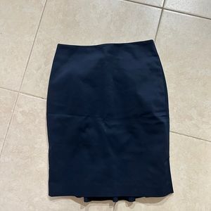 Ann Taylor petite 00P navy blue pencil skirt